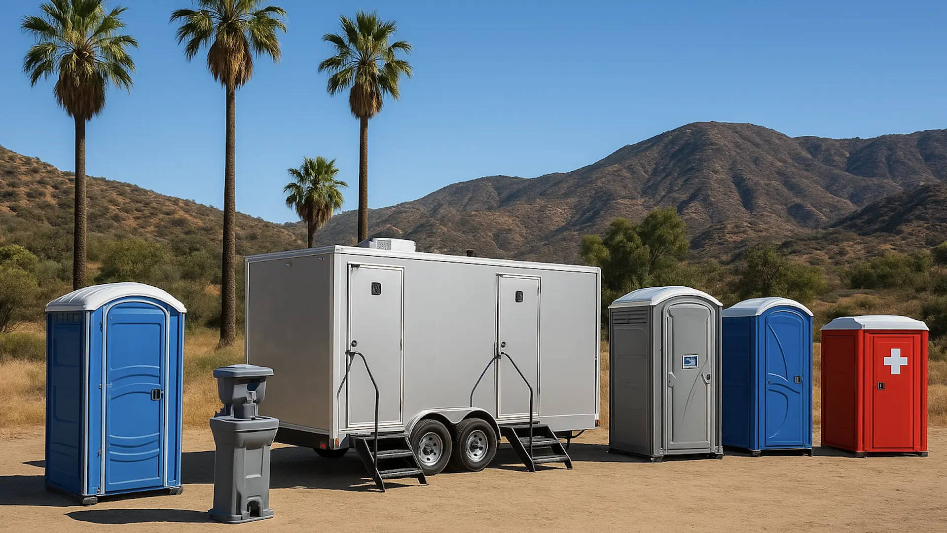 Porta potty rentals california